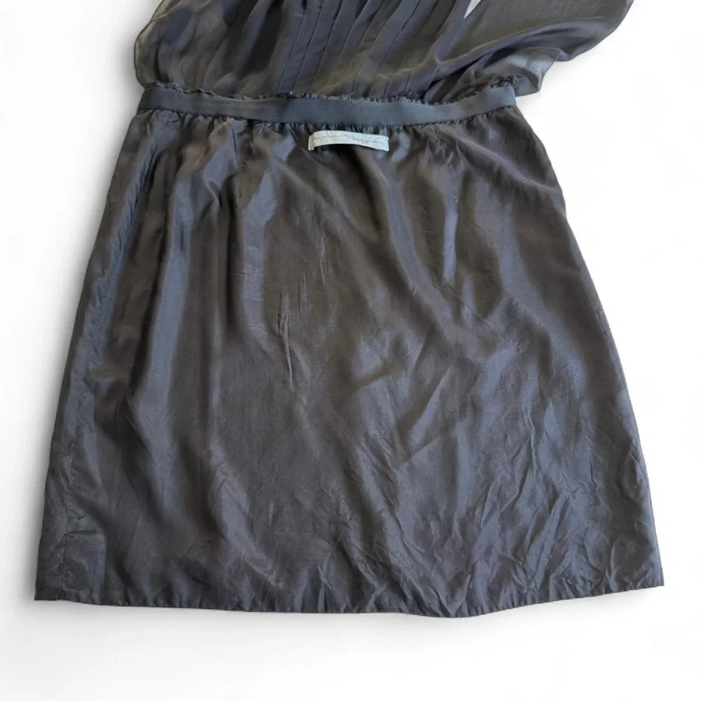 Raquel Allegra - Chiffon Gauze Black Maxi Wrap Skirt - SZ 3 - Picture 6 of 6